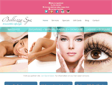 Tablet Screenshot of bellezzaspava.com